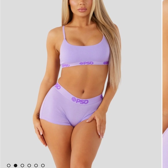 PSD Modal Solids Lavender Bra and Short Set - Picture 16 of 16